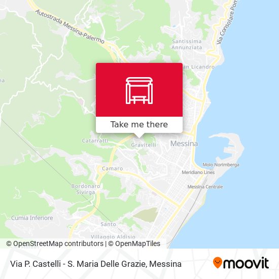 Via P. Castelli - S. Maria Delle Grazie map