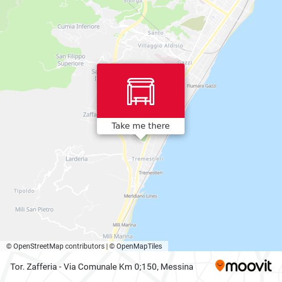 Tor. Zafferia - Via Comunale Km 0;150 map