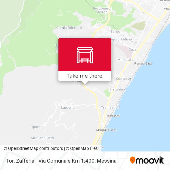 Tor. Zafferia - Via Comunale Km 1;400 map