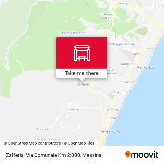 Zafferia; Via Comunale Km 2;000 map