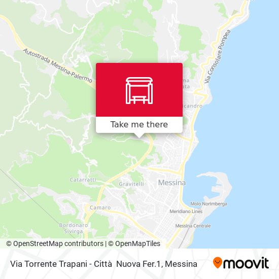 Via Torrente Trapani - Città   Nuova Fer.1 map