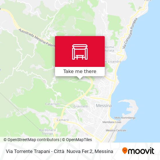 Via Torrente Trapani - Città   Nuova Fer.2 map