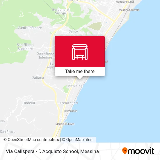 Via Calispera - D'Acquisto School map