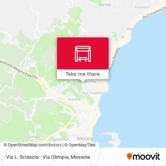 Via L. Sciascia - Via Olimpia map