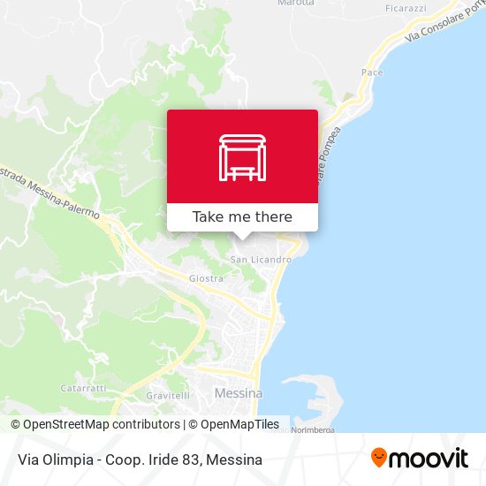Via Olimpia - Coop. Iride 83 map