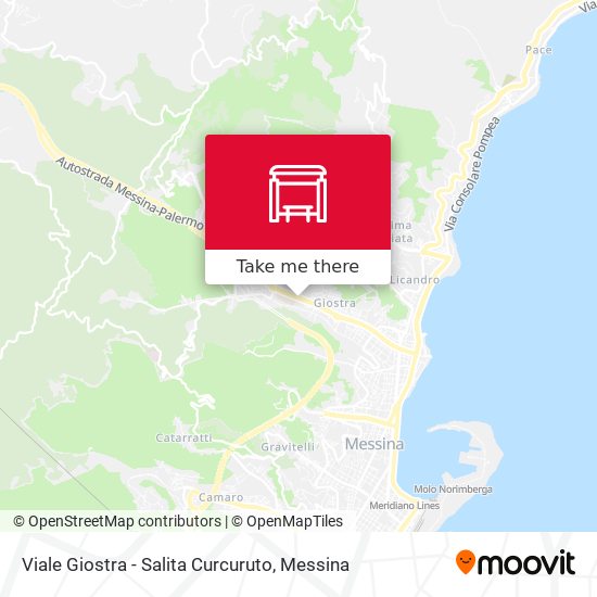 Viale Giostra - Salita Curcuruto map