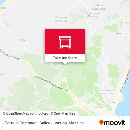 Portella Castanea - Salice Junction map