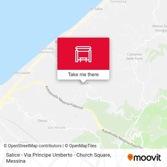 Salice - Via Principe Umberto - Church Square map