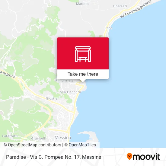 Paradise - Via C. Pompea No. 17 map