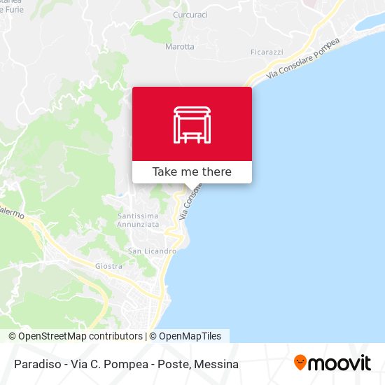 Paradiso - Via C. Pompea - Poste map