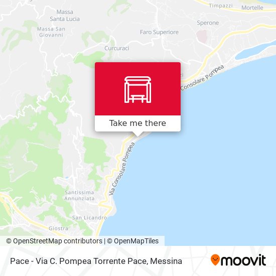 Pace - Via C. Pompea Torrente Pace map