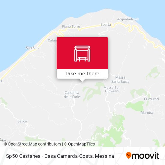 Sp50 Castanea - Casa Camarda-Costa map