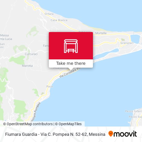Fiumara Guardia - Via C. Pompea N. 52-62 map