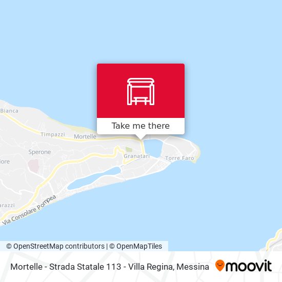 Mortelle - Strada Statale 113 - Villa Regina map