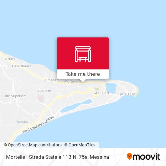 Mortelle - Strada Statale 113 N. 75a map
