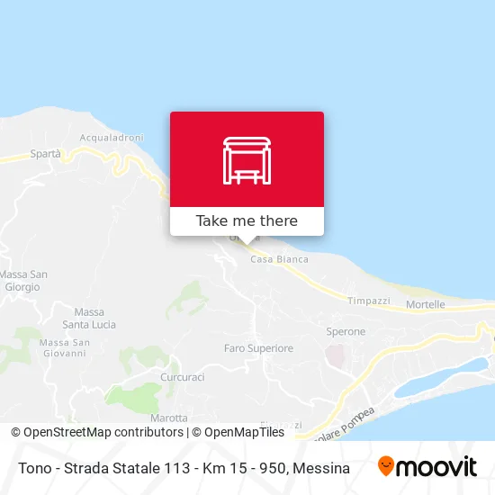 Tono - State Road 113 - Km 15-950 map