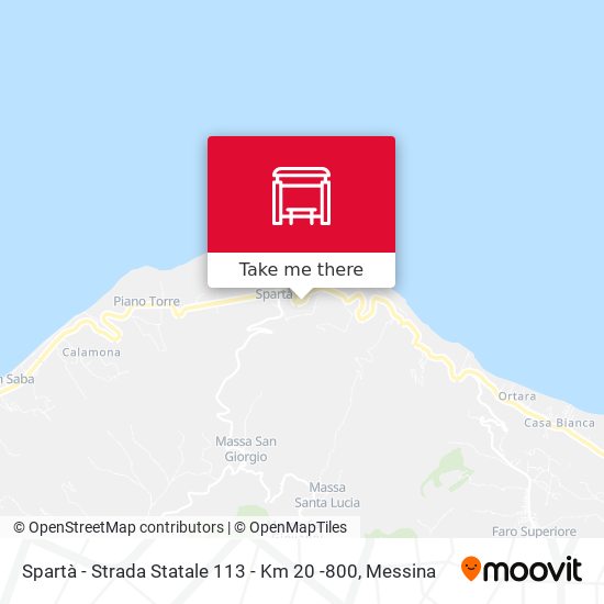 Spartà - Strada Statale 113 - Km 20 -800 map