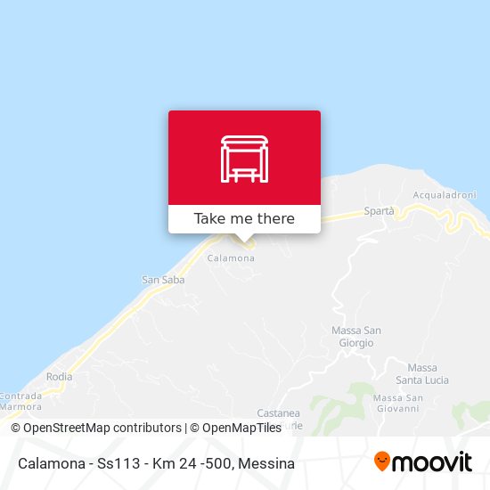 Calamona - Ss113 - Km 24 -500 map