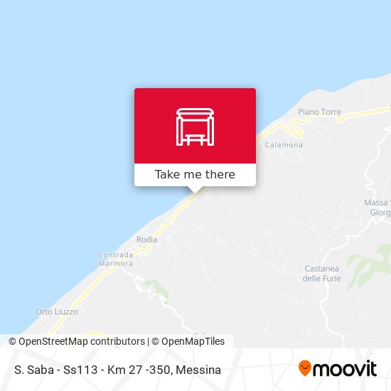 S. Saba - Ss113 - Km 27 -350 map