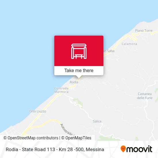 Rodia - State Road 113 - Km 28 -500 map