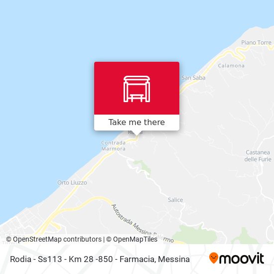 Rodia - Ss113 - Km 28 -850 - Farmacia map