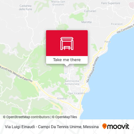 Via Luigi Einaudi  - Campi Da Tennis Unime map