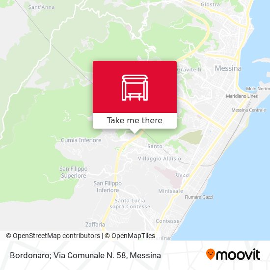 Bordonaro; Via Comunale N. 58 map