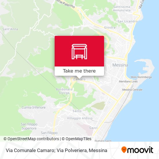 Via Comunale Camaro; Via Polveriera map