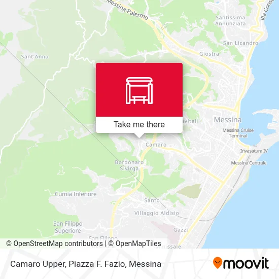 Camaro Upper, Piazza F. Fazio map