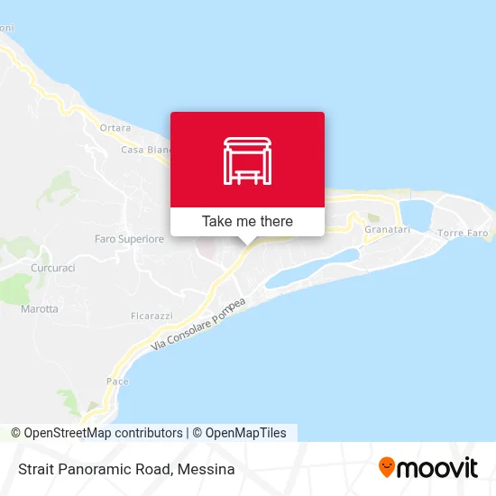 Strait Panoramic Road map