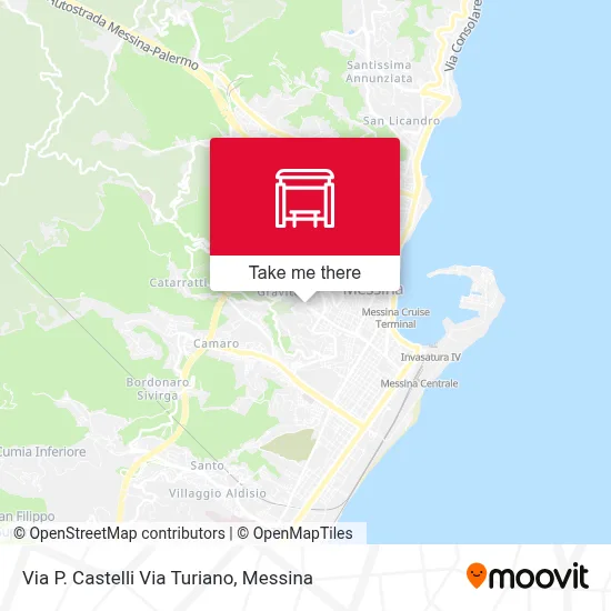 Via P. Castelli Via Turiano map