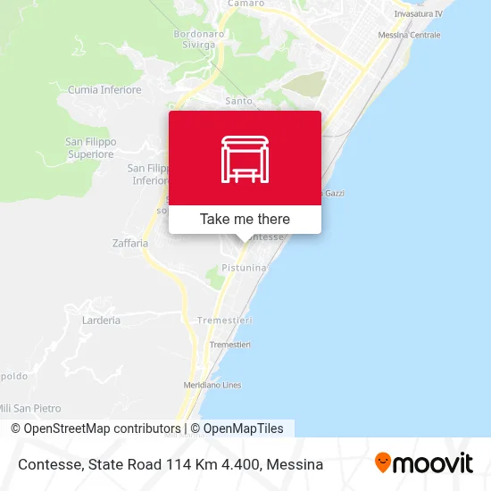Contesse, State Road 114 Km 4.400 map