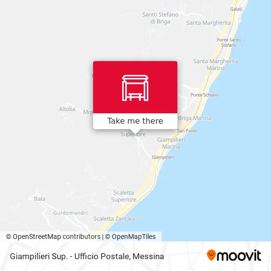 Giampilieri Sup. - Ufficio Postale map