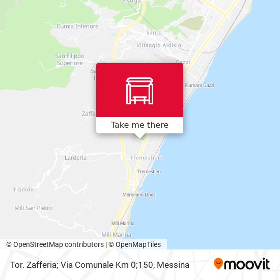 Tor. Zafferia; Via Comunale Km 0;150 map
