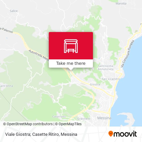 Viale Giostra; Casette Ritiro map