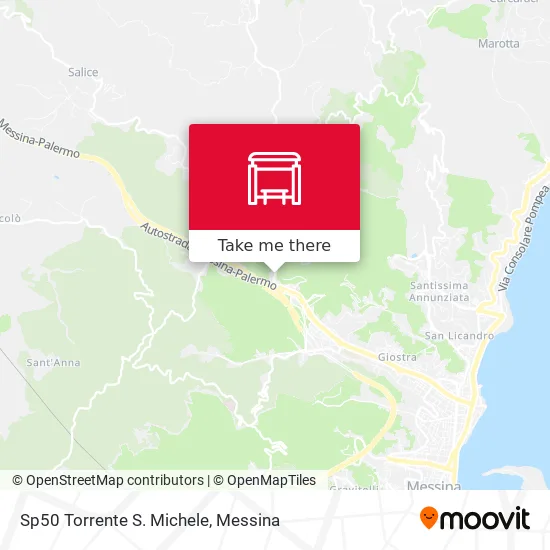 Sp50 Torrente San Michele map