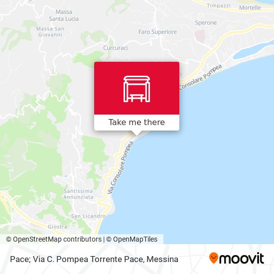 Pace; Via C. Pompea Torrente Pace map