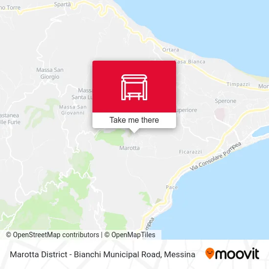 Marotta District - Bianchi Municipal Road map