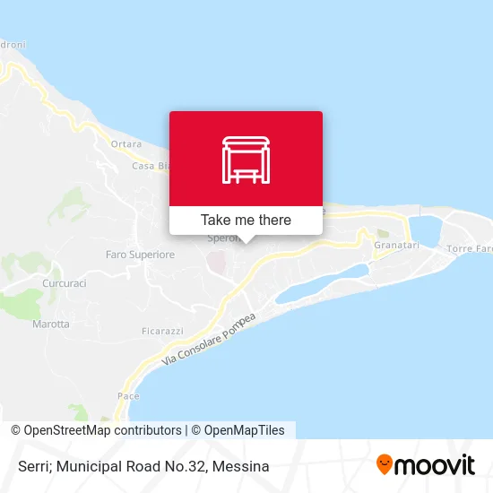 Serri; Municipal Road No.32 map