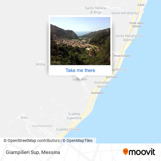 Upper Giampilieri map