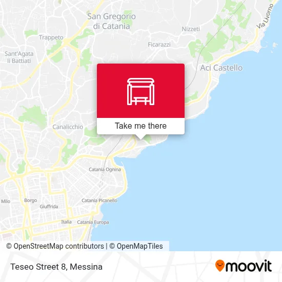 Teseo Street 8 map