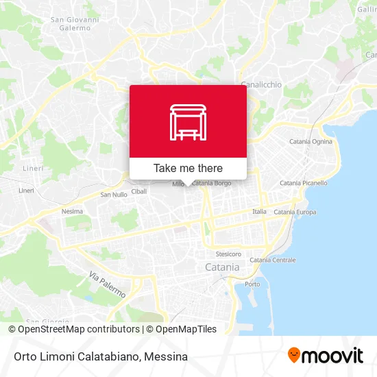 Orto Limoni Calatabiano map