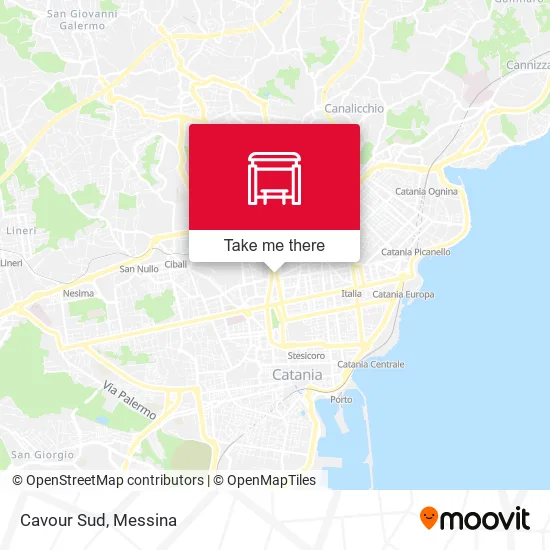 Cavour Sud map