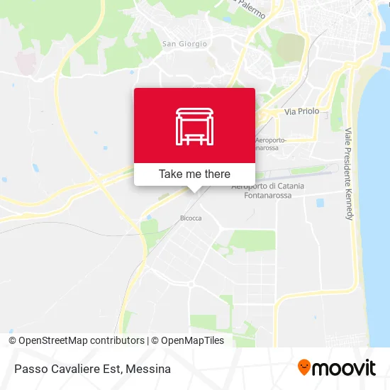 East Cavaliere Pass map