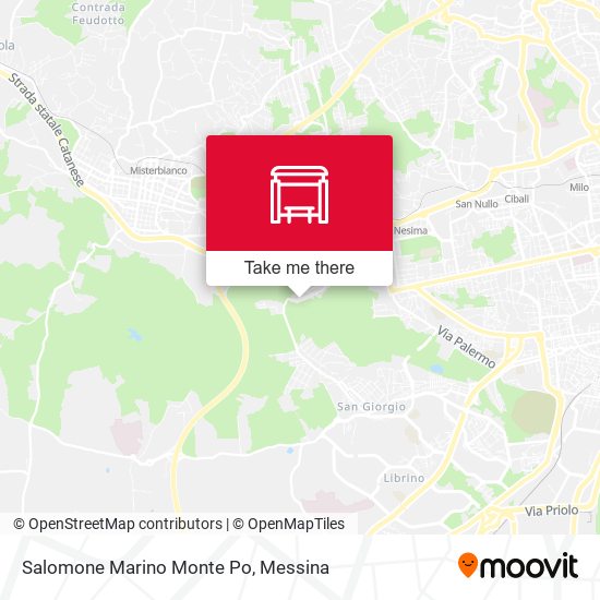 Salomone Marino Monte Po map