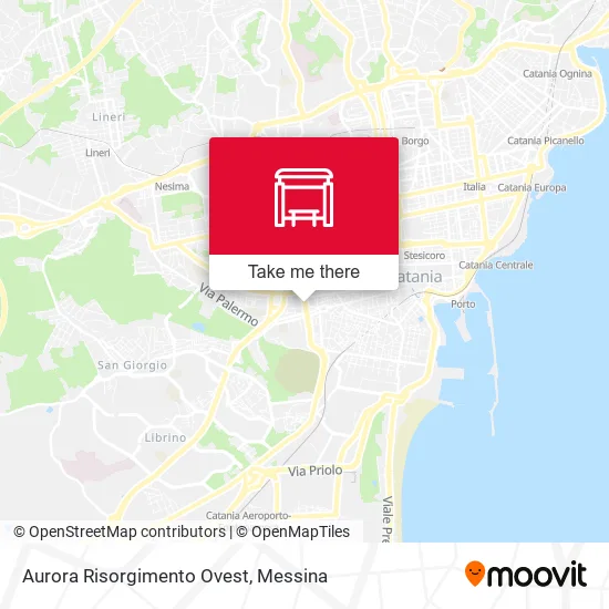 Aurora Risorgimento Ovest map