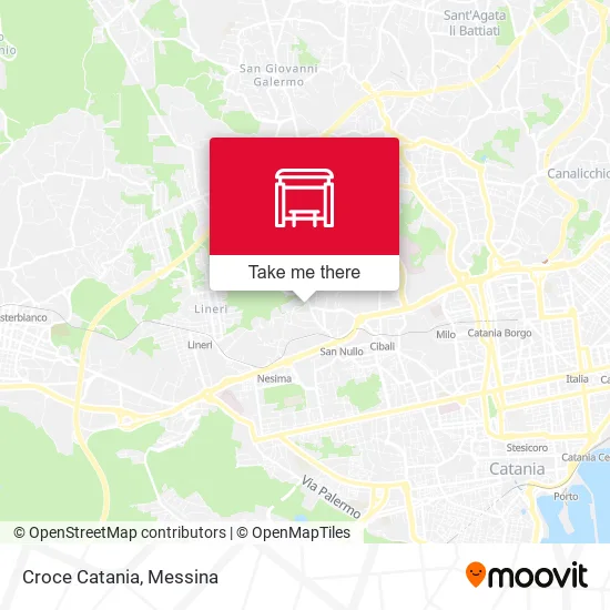Croce Catania map