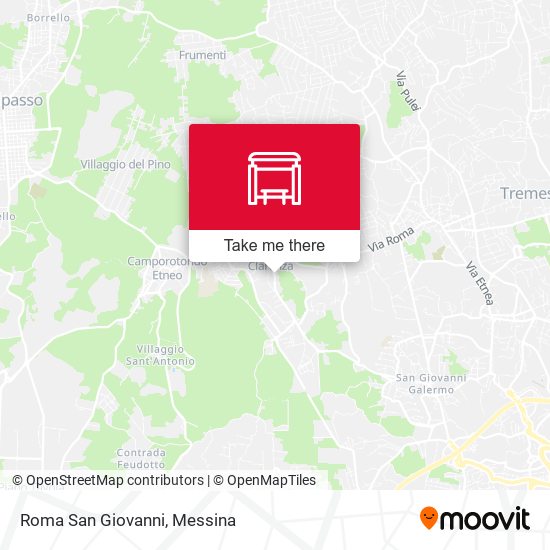 Roma San Giovanni map