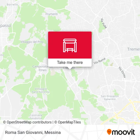 Roma San Giovanni map
