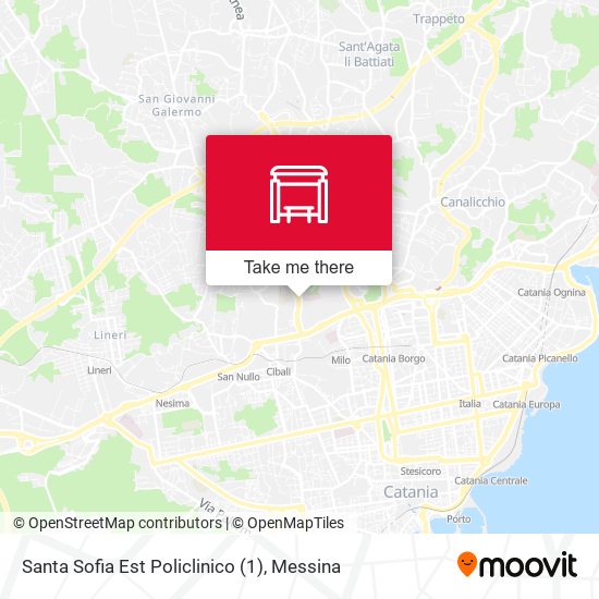 Santa Sofia Est Policlinico (1) map